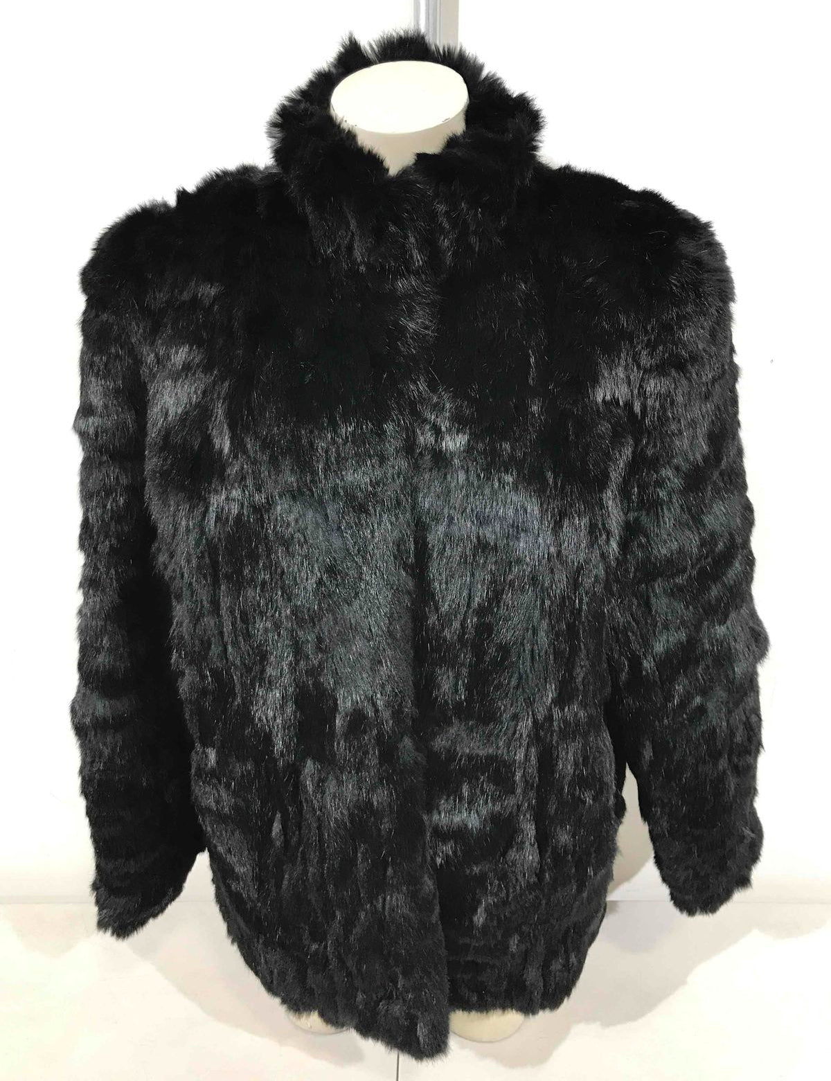 SOMEREST FURS LUXURIOUS RABBIT HIP LENGTH FUR WOMEN’S JACKET Size L