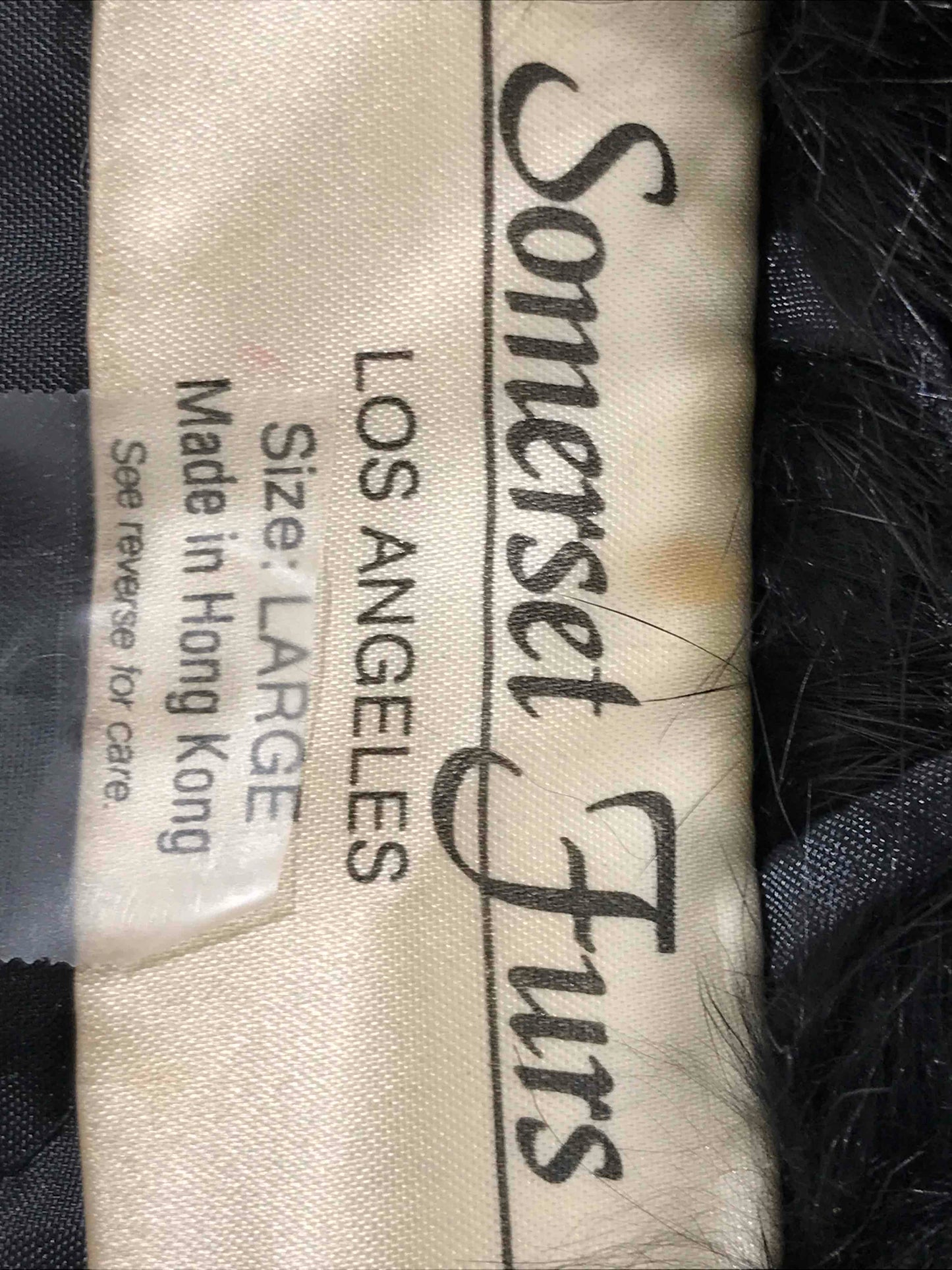 SOMEREST FURS LUXURIOUS RABBIT HIP LENGTH FUR WOMEN’S JACKET Size L